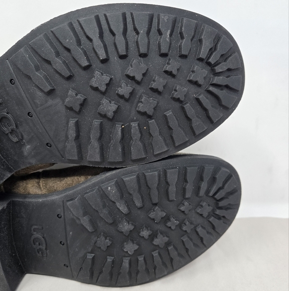 UGG Womens Winter Boots Sz 6.5 Benson Waterproof Wool Lining Distressed Leather - Picture 8 of 14